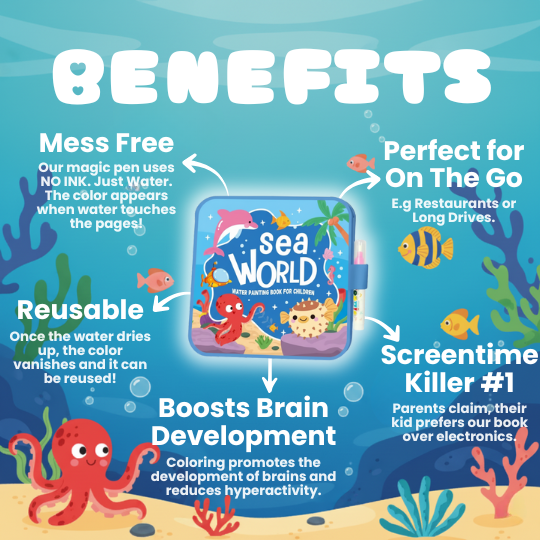 🌈 Glintura™ Magic Water Coloring Book