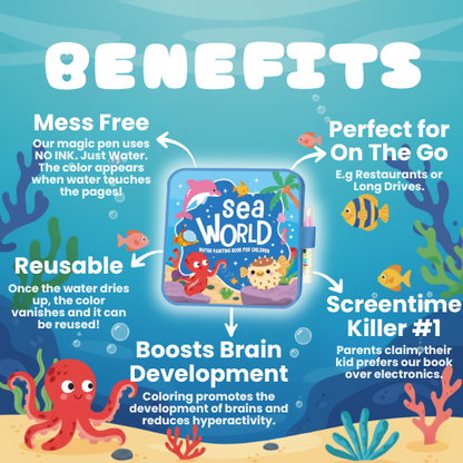 🌈 Glintura™ Magic Water Coloring Book